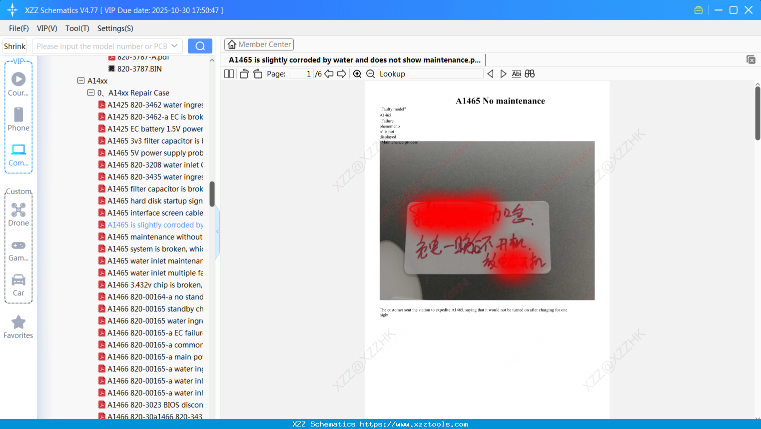 Laptop Apple A1465 Is Slightly Corroded By Water And Does Not Show Maintenance